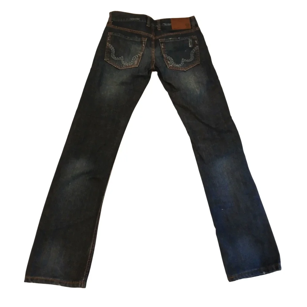 JNCO Jeans Mens 100%‎ Cotton Straight Leg Dark Wash Vintage Denim Size 30x32